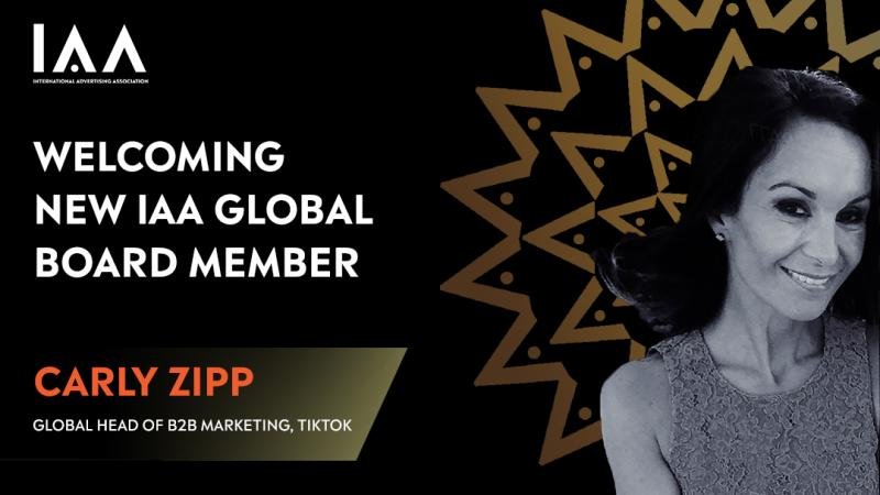 Carly Zipp Global Head of B2B Marketing TikTok social media management case study IAA