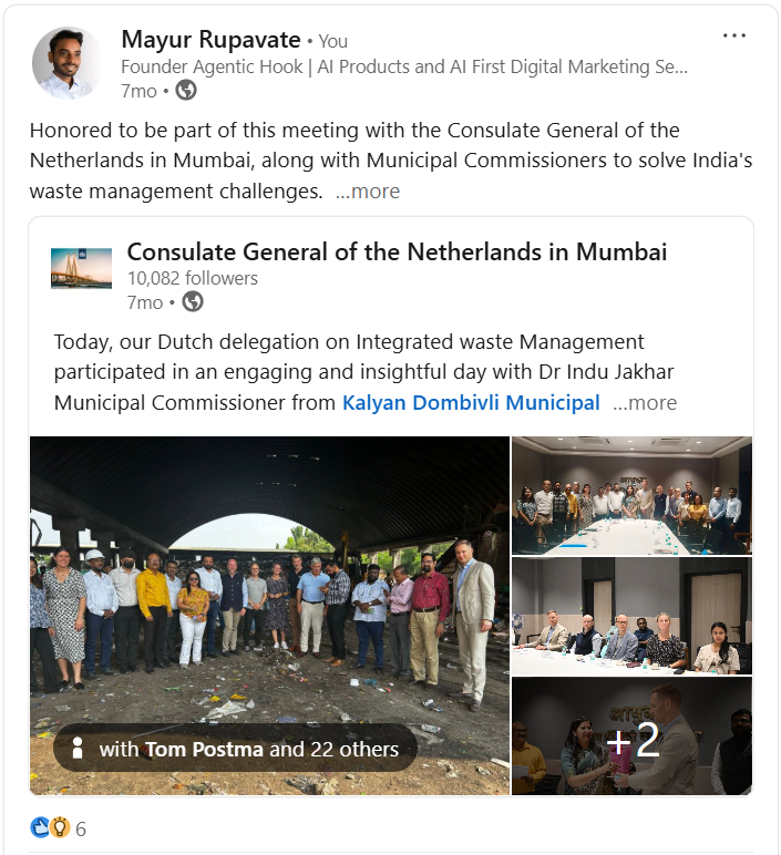 Meeting with The Consulate General of Netherlands in Mumbai along with IAS officers